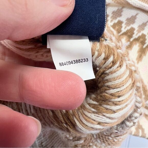 NWT VTG Ralph Lauren Chaps Womens Vest Size L Cotton Aztec cowboy beige pink - Picture 14 of 16